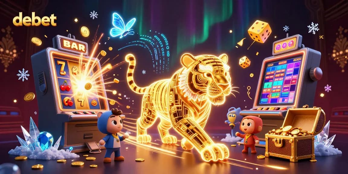 Engage in thrilling gameplay at Debet with vibrant casino visuals and dynamic gaming experiences.