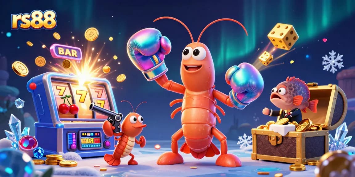 Experience the excitement of slots with rs88, featuring vibrant visuals of jackpot coins and casino elements.
