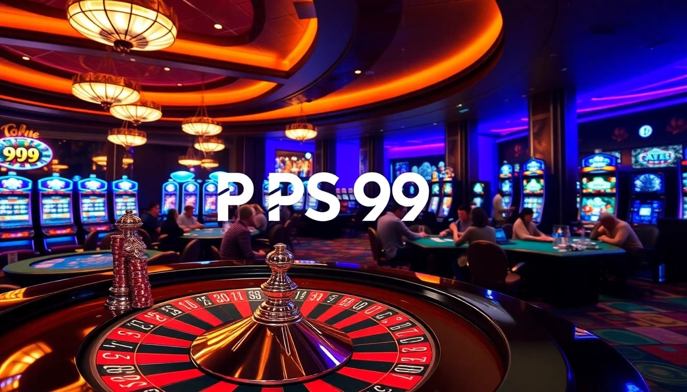 Players engaging in thrilling games at PS 99 casino, showcasing high-stakes gambling excitement.