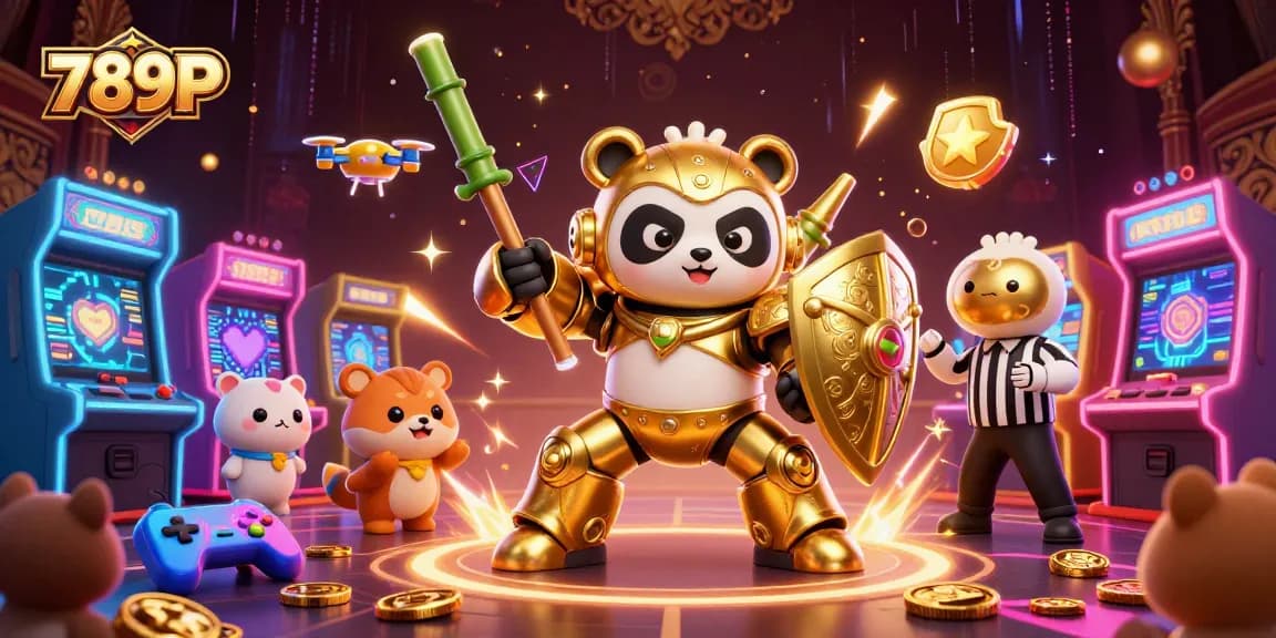 Engage with 789P in a vibrant 3D casino scene showcasing exciting gameplay and colorful elements.
