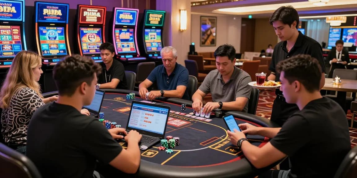 Players enjoying vibrant games at an international credit card casino showcasing advantages of https://transact.org.uk for UK players.