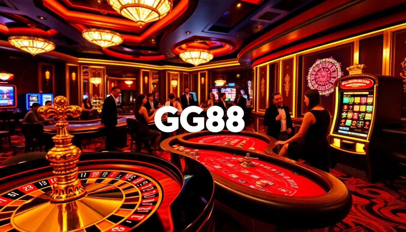 Experience thrilling gameplay at GG88, featuring vibrant casino games and high-energy scenes.