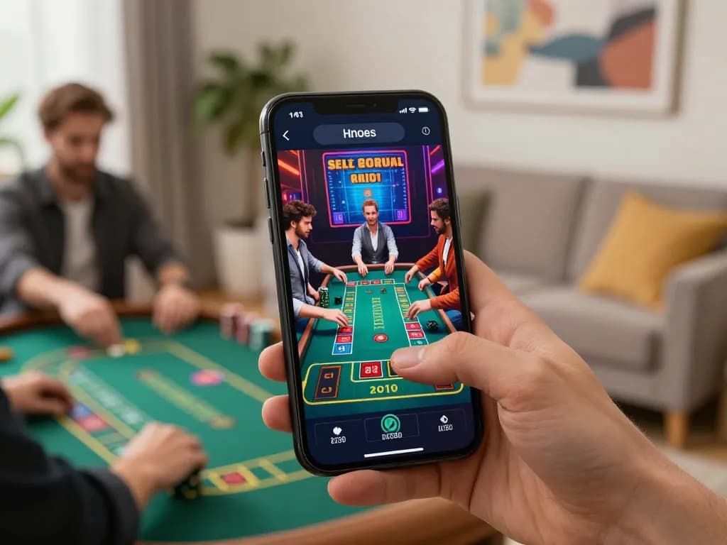 SIN88 players placing bets in a lively online casino session on mobile devices, showcasing interactive gameplay.