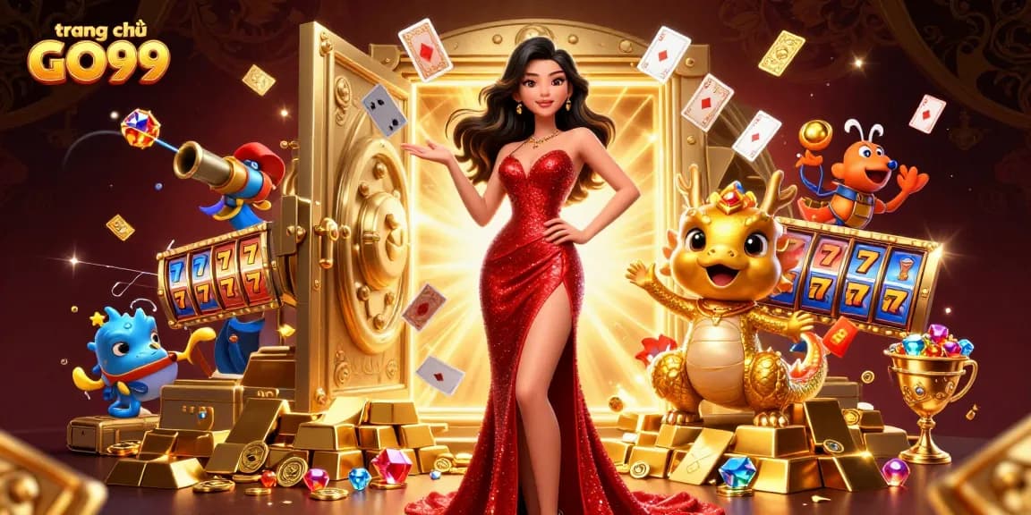 Engage in exhilarating games at trang chủ GO99 with our stunning 3D casino illustration.