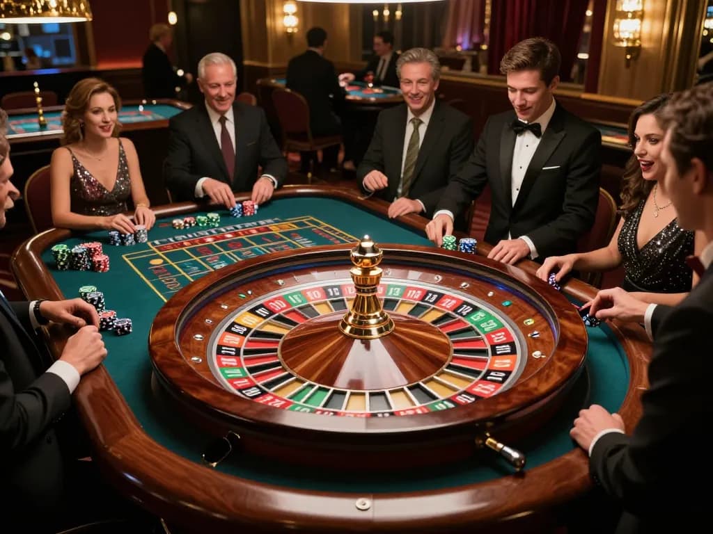 Players engage in thrilling roulette gameplay at bu88 casino, highlighting the excitement of betting.