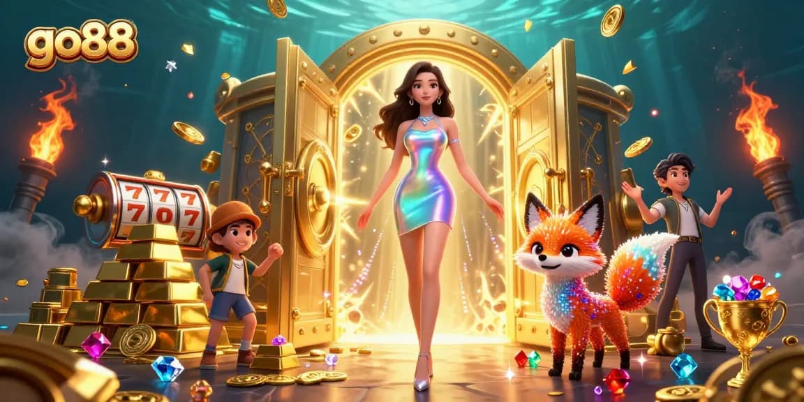 Experience the excitement of go88 with vibrant casino treasures and engaging characters.