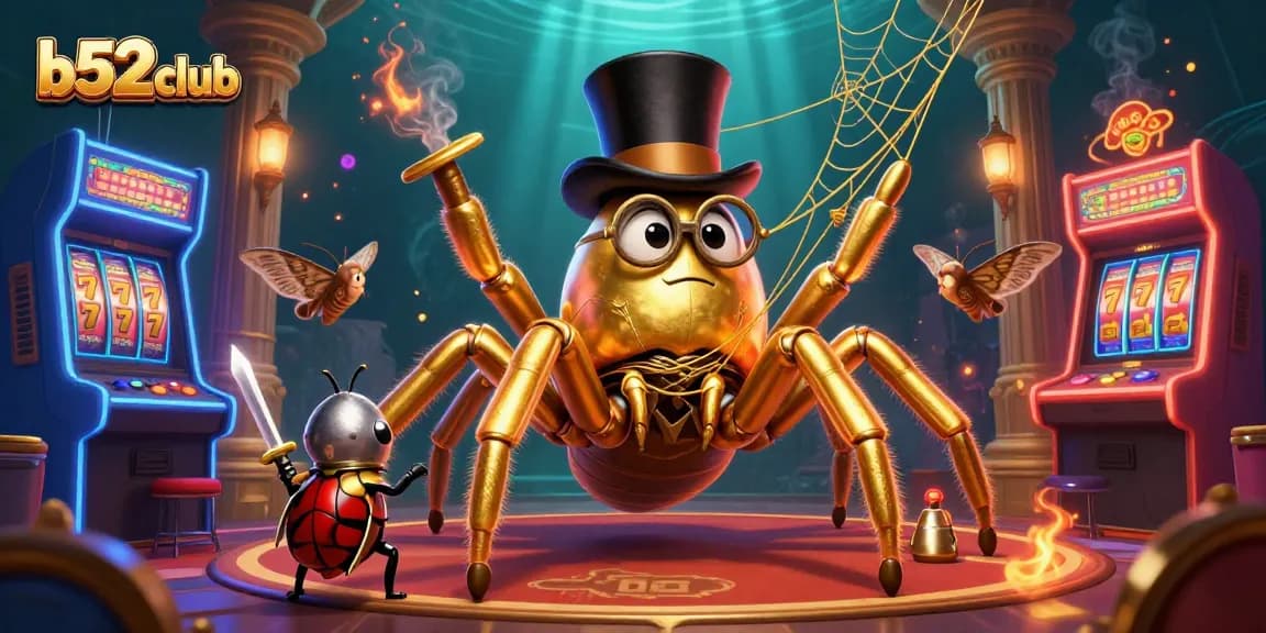 Experience exciting gameplay at b52club with vibrant golden characters and dynamic casino elements.