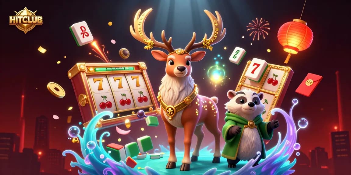 Experience HITCLUB's dynamic world of slots with vibrant characters and immersive gameplay elements.