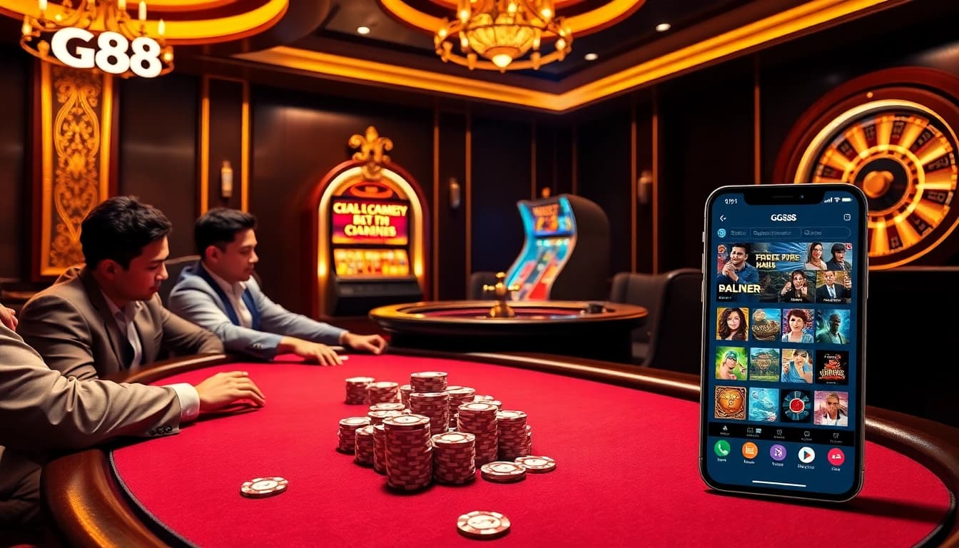 Experience the premium gaming action on gg88 com with engaging casino tables and slot machines.