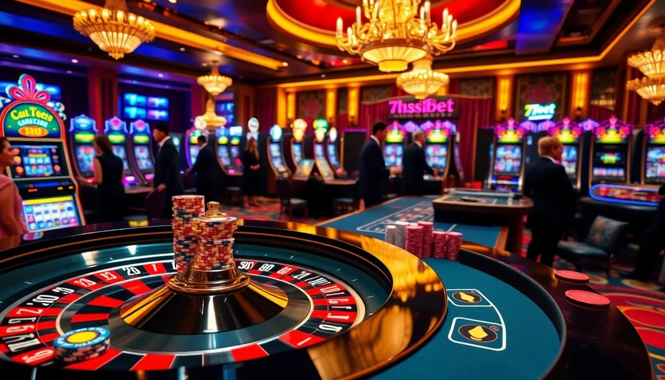 Players enjoying a vibrant and luxurious gaming experience at 789bet casino.