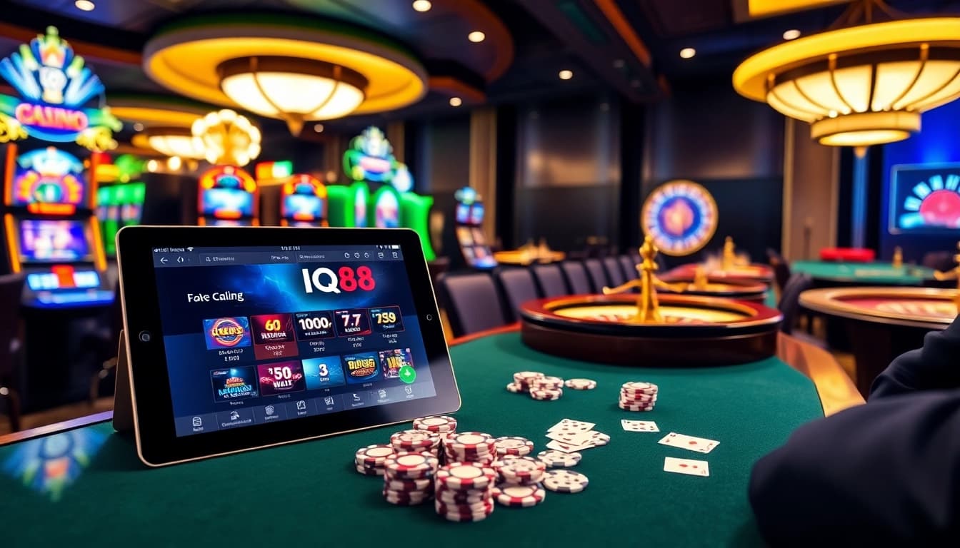 Experience thrilling gameplay at IQ88 casino with engaging poker and slot machines.