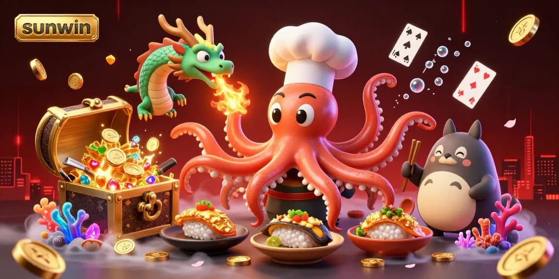Experience the excitement of sunwin gaming with dynamic characters and rich casino elements.