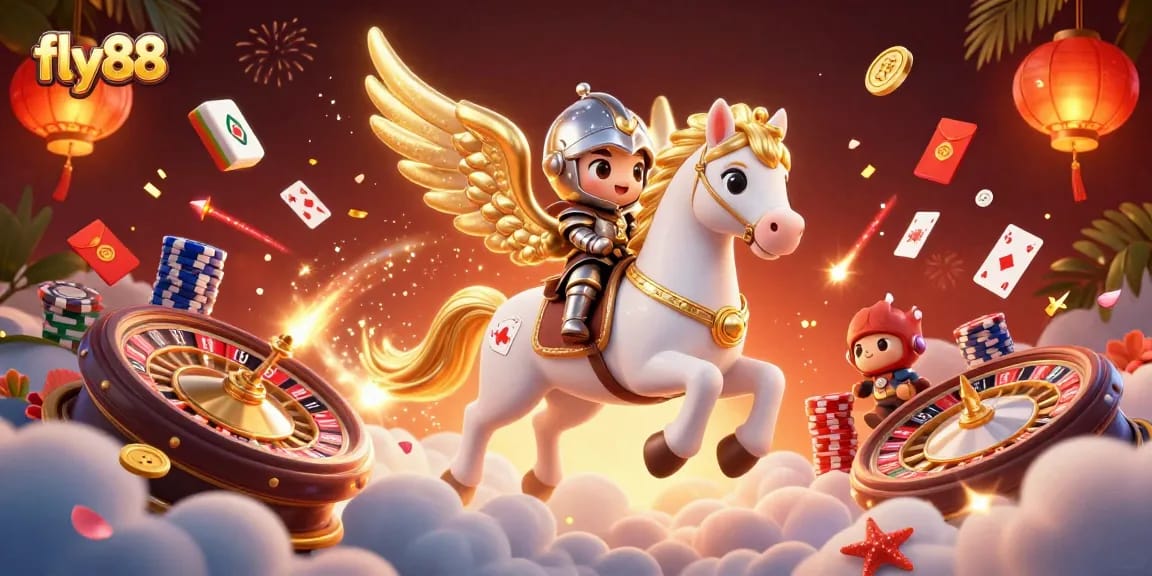 Experience thrilling gambling adventures with fly88's captivating casino games and vibrant visuals.