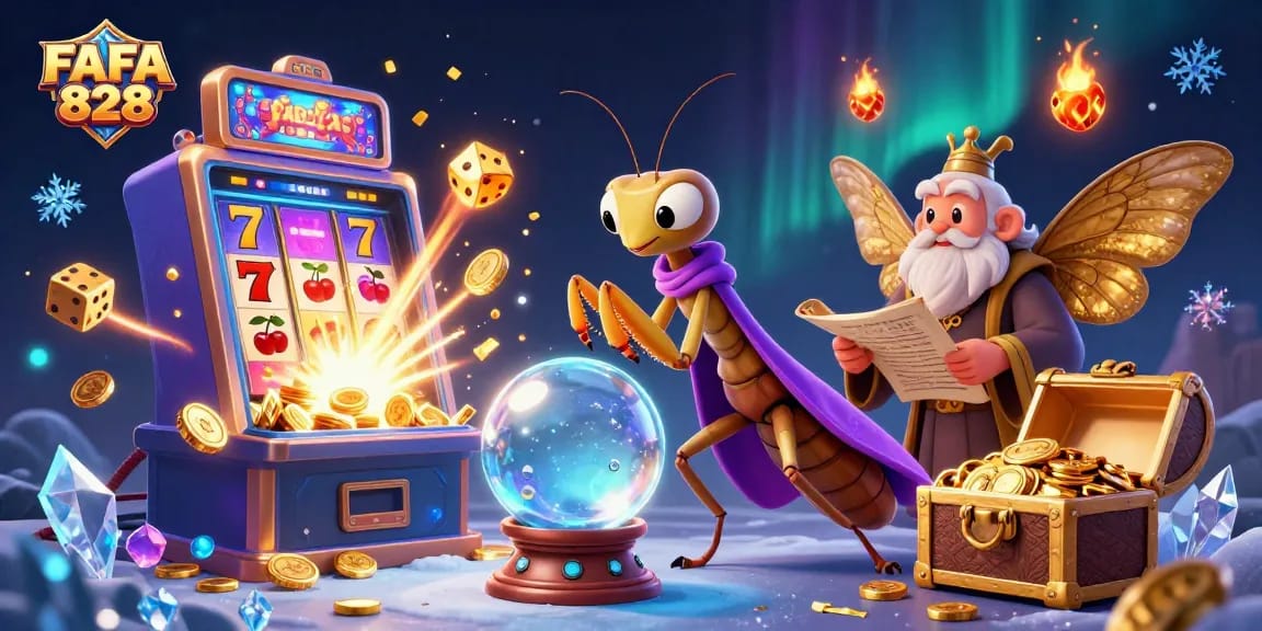 Experience FAFA 828's dynamic gaming world with slots, treasures, and mystical characters.