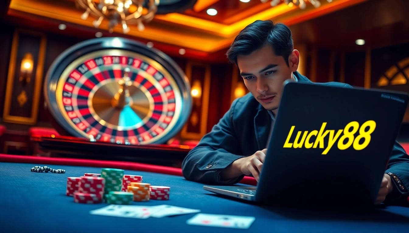 Lucky88 engages players with exciting table games and a vibrant online casino interface.