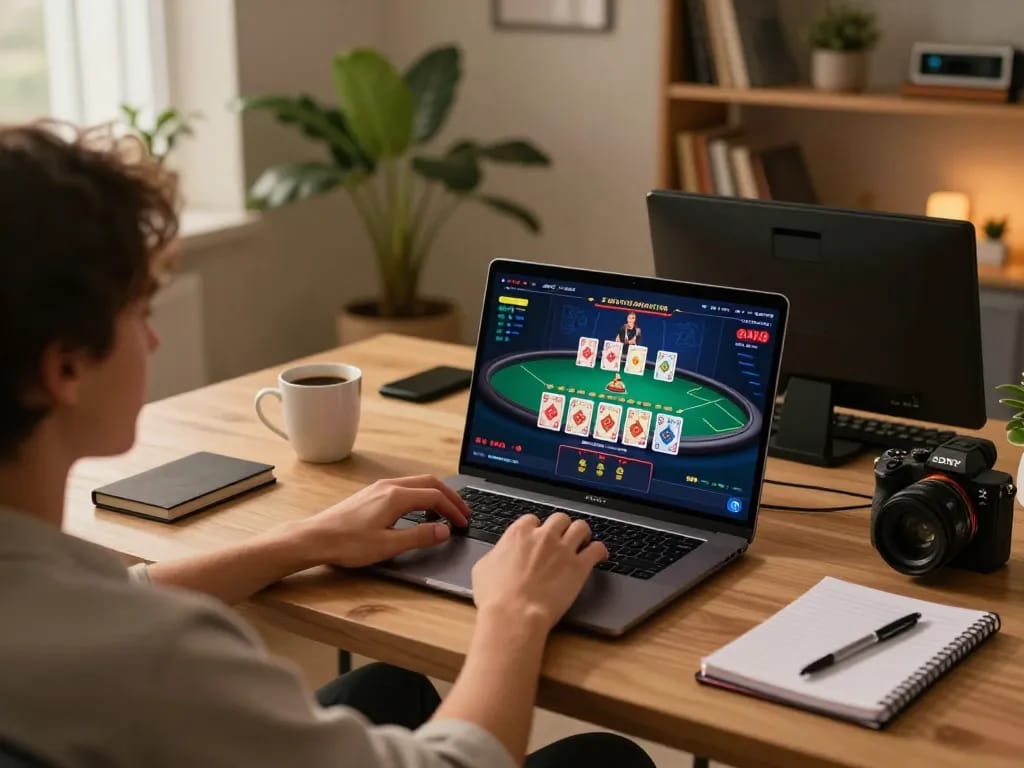 Engaging gameplay at 88vv, showing a player enjoying an online blackjack session.