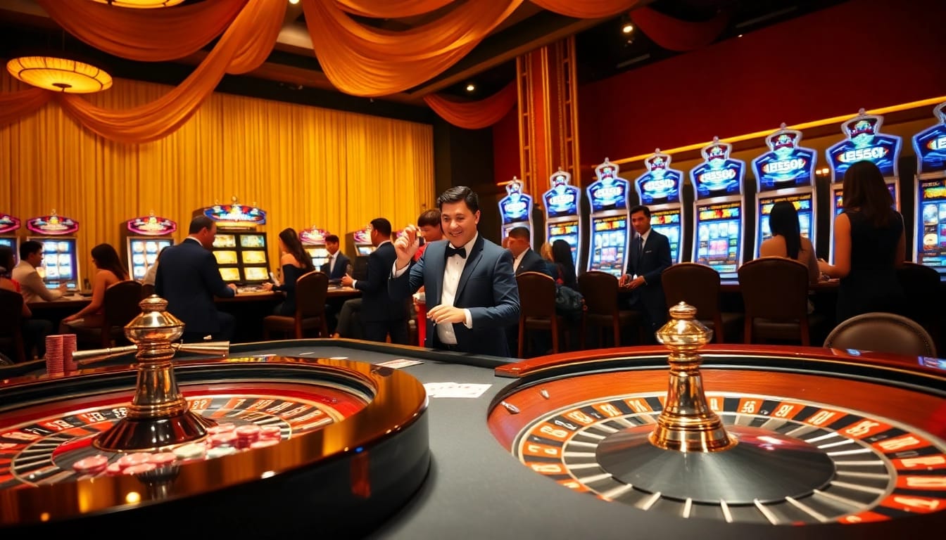 Players enjoying a thrilling game at Lucky88 casino, highlighting the excitement of winning.