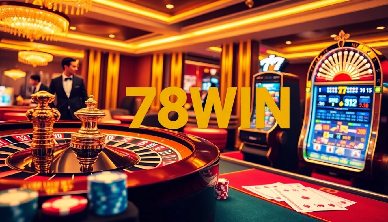 Experience high-stakes excitement at 78WIN with luxurious games and vibrant casino atmosphere.