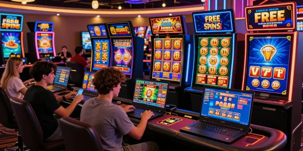 Engaging players at vibrant casino sites enjoying slots and table games with exciting bonuses.