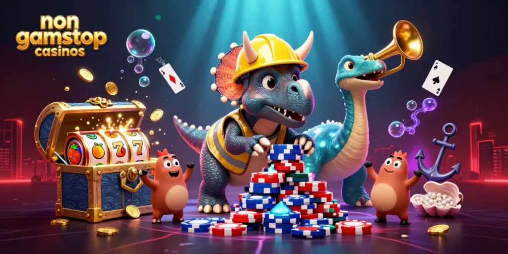 Celebrate big wins at non gamstop casinos with vibrant gaming excitement and high-energy characters.