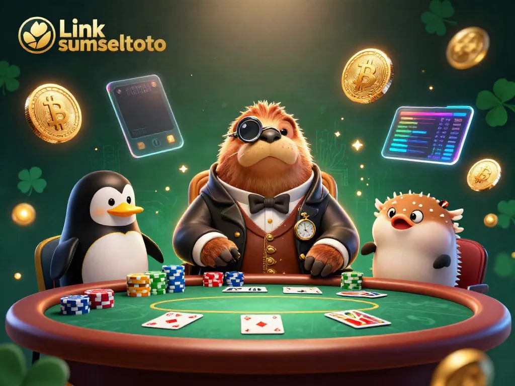 Play poker with Link sumseltoto characters such as a jolly walrus and a sophisticated penguin dealer.