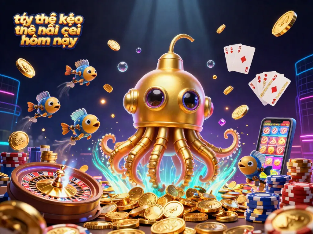 Engage with tỷ lệ kèo nhà cái hôm nay while exploring vibrant 3D casino elements in an underwater adventure.