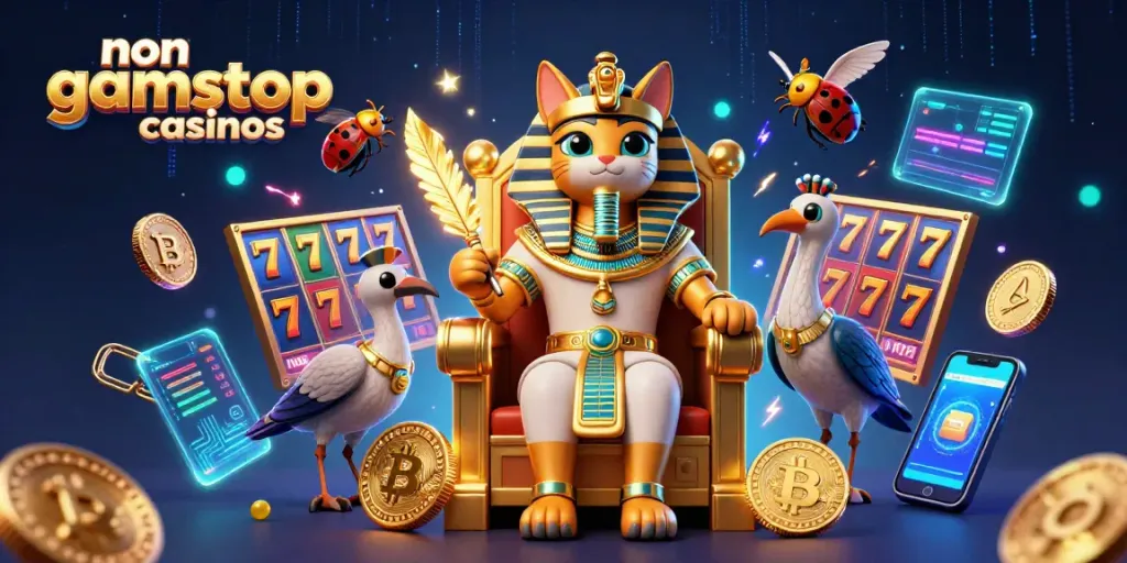Experience the excitement of non gamstop casinos with vibrant characters and dynamic gaming elements.