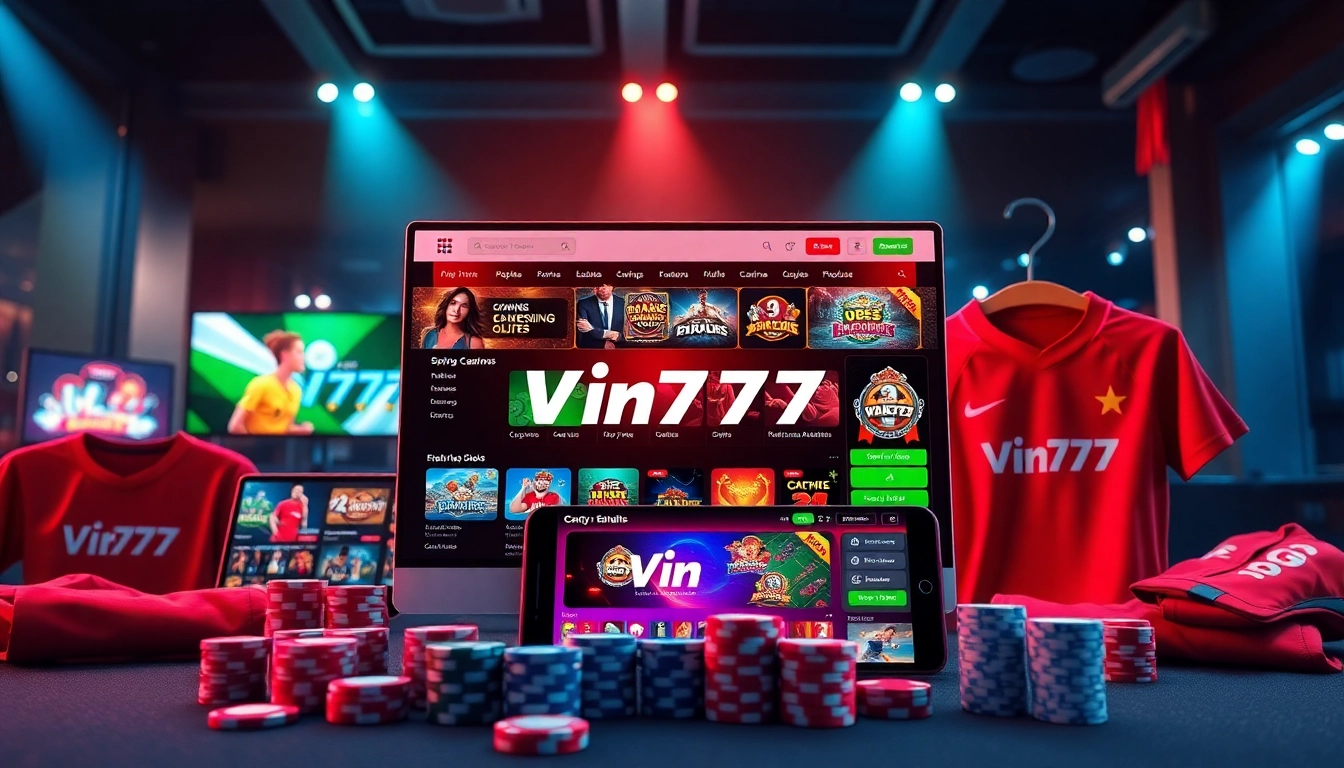 Exciting online betting platform interface showcasing vin777.gb.net features, vibrant gaming options, and user-friendly design.