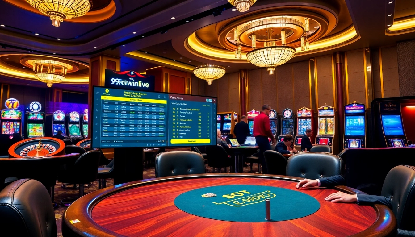 Experience thrilling online gaming at https://99okwin.live with vibrant poker tables and roulette wheels.