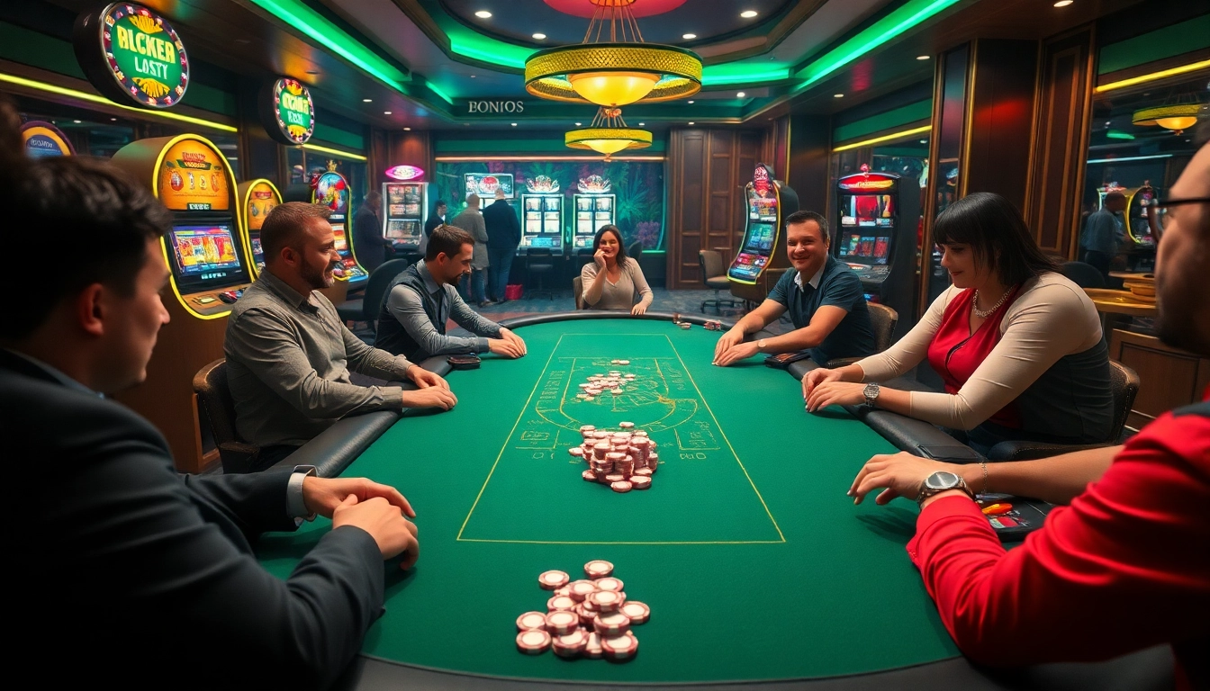 Gambling excitement at a luxurious casino table showcasing thrill and strategy at https://f168.direct/.