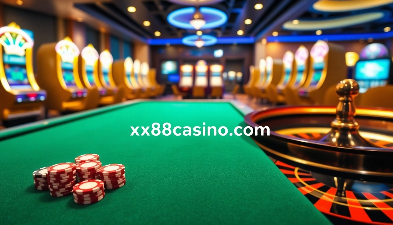 Experience thrilling games at xx88casino.com with vibrant casino visuals and engaging online play.