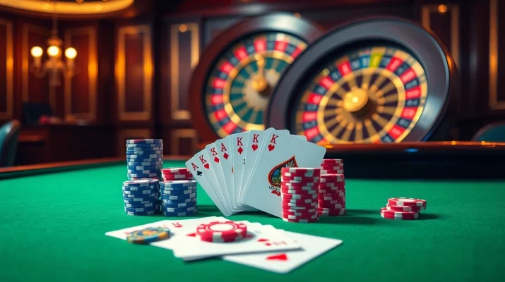 Play poker and enjoy vibrant gameplay at rik vip casino with exciting chips and cards.