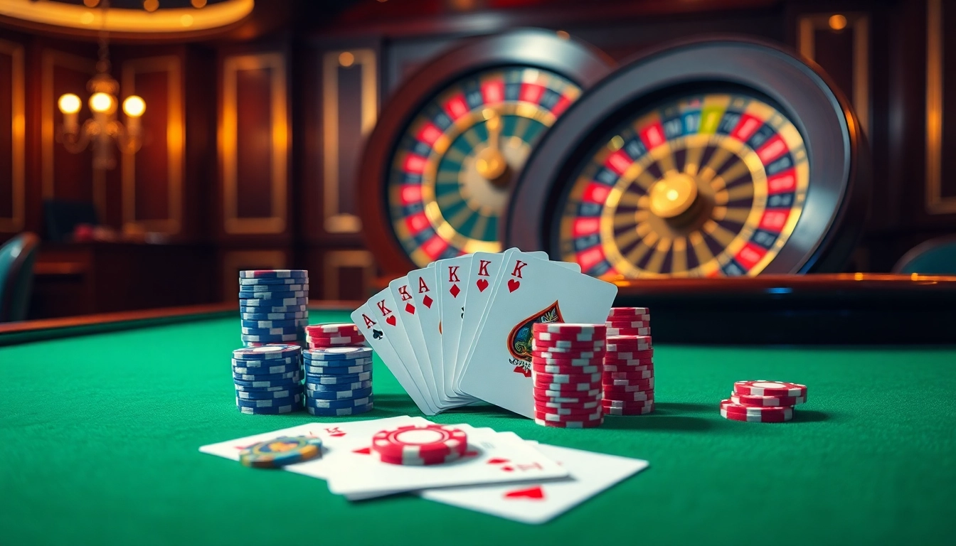 Play poker and enjoy vibrant gameplay at rik vip casino with exciting chips and cards.