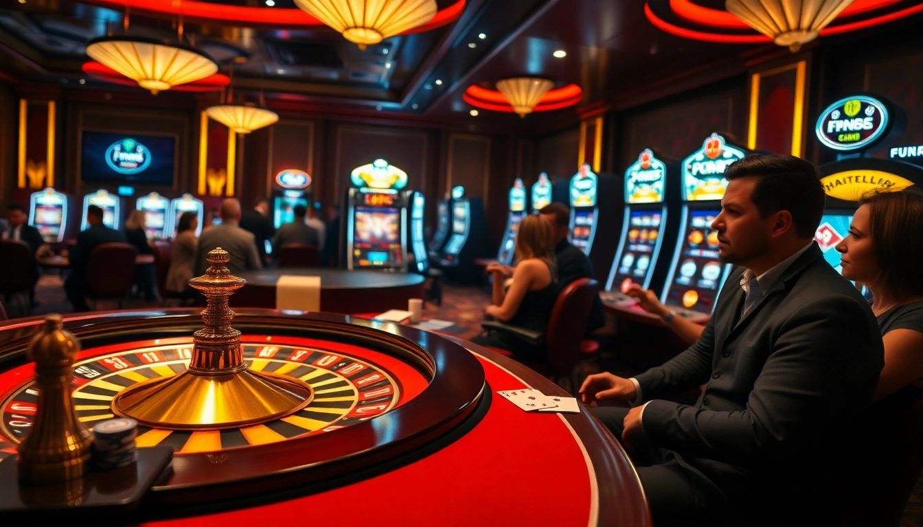 Experience the excitement of Fun 88 casino with engaging table games and vibrant slot machines.