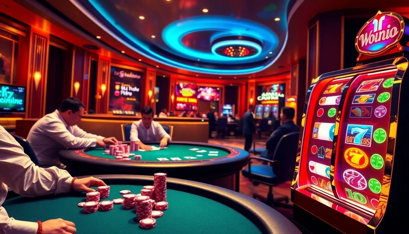 Experience the thrill of online gaming with https://winvn.wiki featuring vibrant poker tables and exciting slot machines.