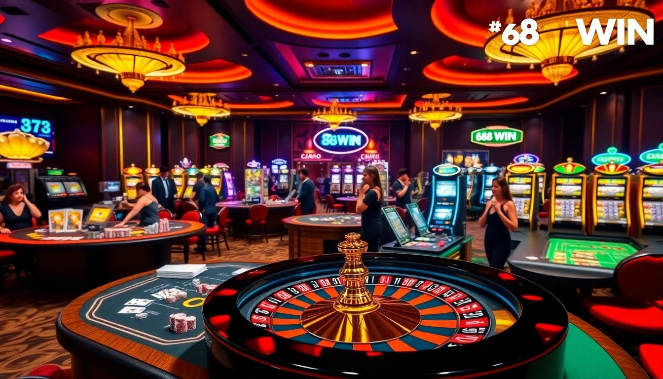 Experience thrilling gameplay at 68WIN Casino with vibrant tables and exciting gaming options.