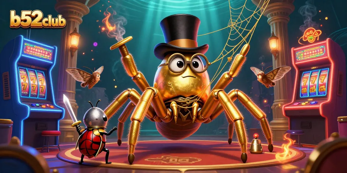 Experience exciting gameplay at b52club with vibrant golden characters and dynamic casino elements.