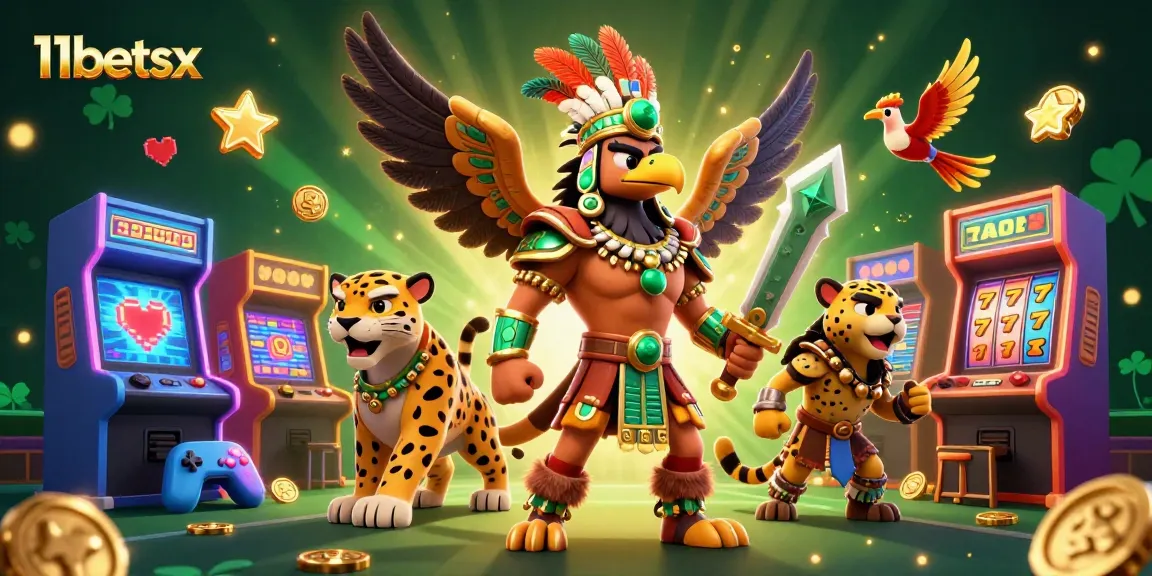 Play at 11betsx's exciting casino with our vibrant 3D characters and game elements.