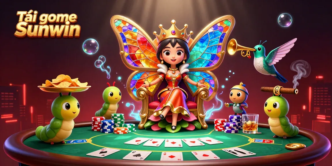 Download the Tải game Sunwin app to enjoy vibrant casino thrills with colorful characters and dynamic poker tables.