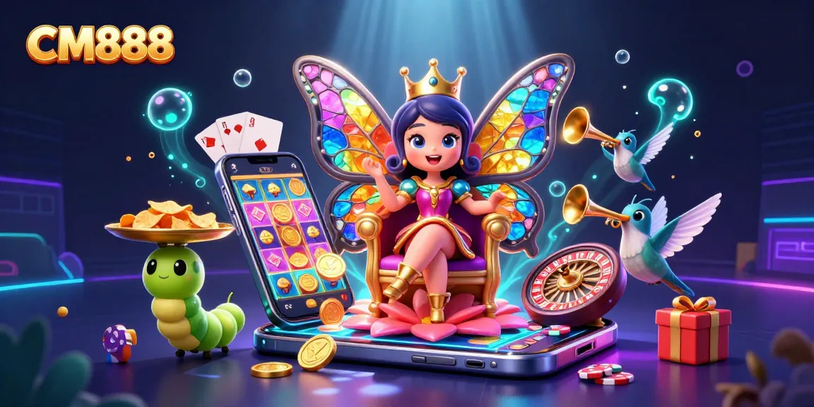 Experience thrilling gameplay in CM888 with rich casino visuals and vibrant characters.