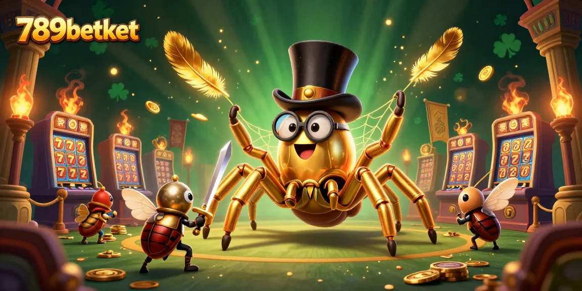 Play exhilarating slots at 789betket with lively 3D characters in a dynamic casino scene.